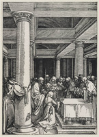 KG 00614
<br/>
Opdracht van Christus in de tempel
<br/>
<em>Dürer, Albrecht (1471-1528)</em>